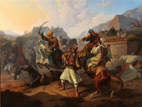File:Fighting between Serbs and Turks (1847).jpg