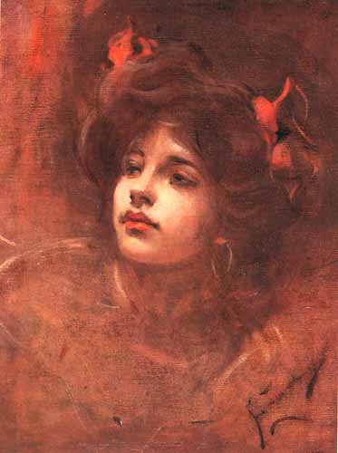 File:Franciszek Żmurko - Girl with red ribbons.jpg