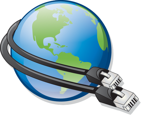 File:Globe icon with network cables.png