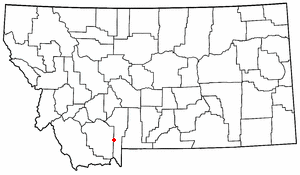 Location of Big Sky, Montana