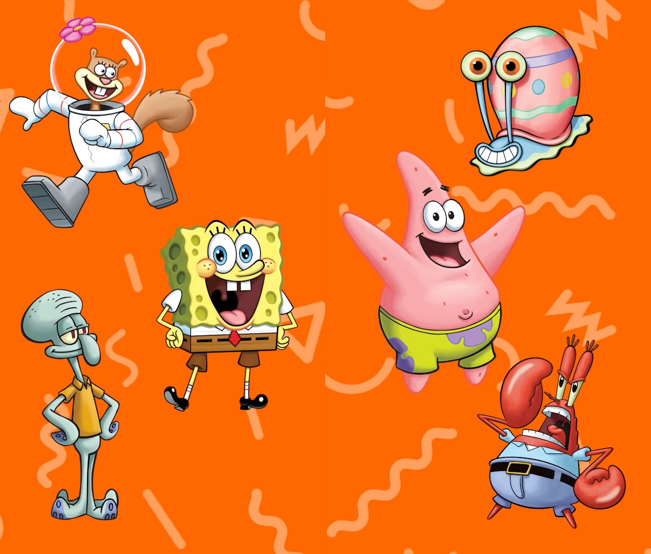spongebob characters png