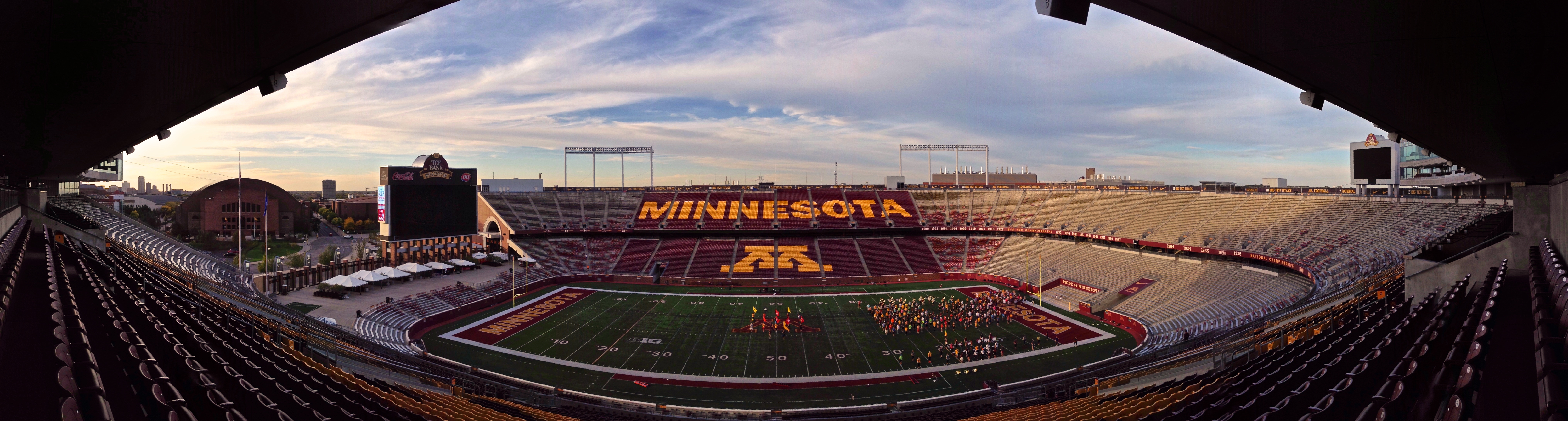 texas tech football stadium panoramic