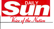 Former masthead for The Sun newspaper Daily Sun Nigeria logo.gif