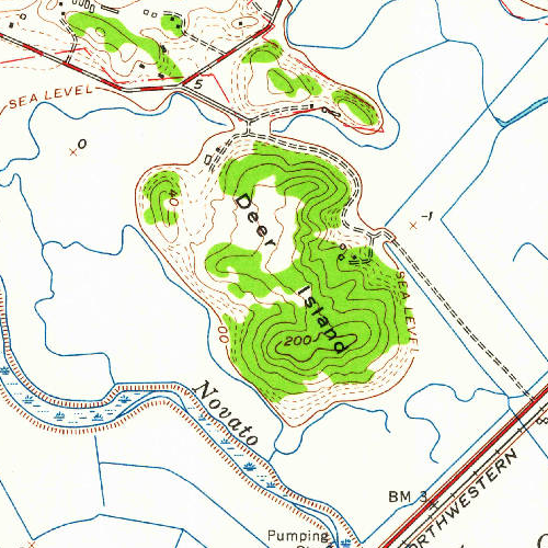 File:Deer Island, USGS map CA Novato 293602 1954 24000.png