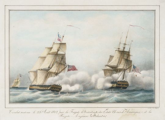File:HMS Belvidera (1809) and USS President (1800).jpg
