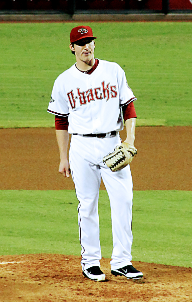 Parker pitching for the Arizona Diamondbacks in 2011.