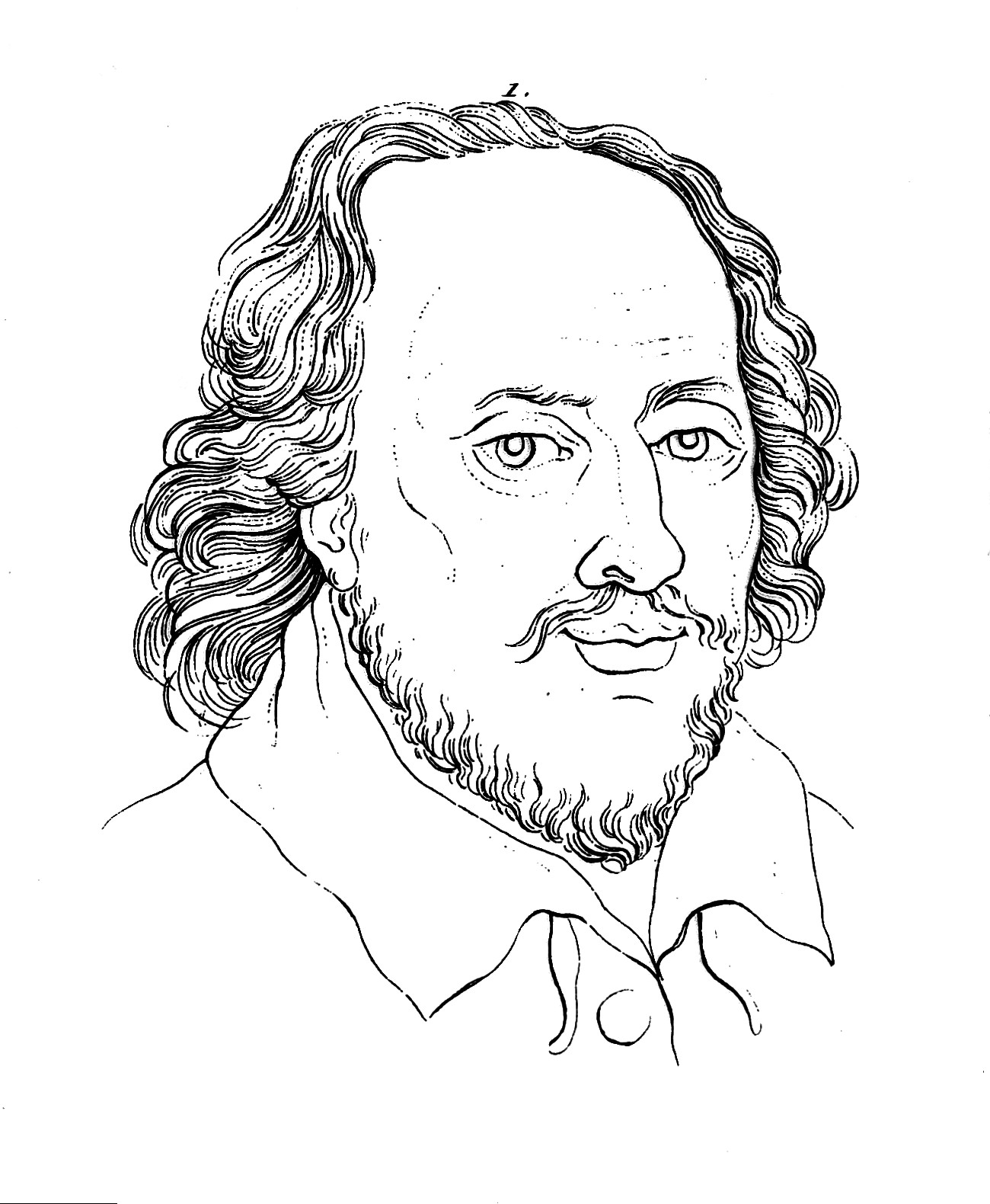 william shakespeare drawing