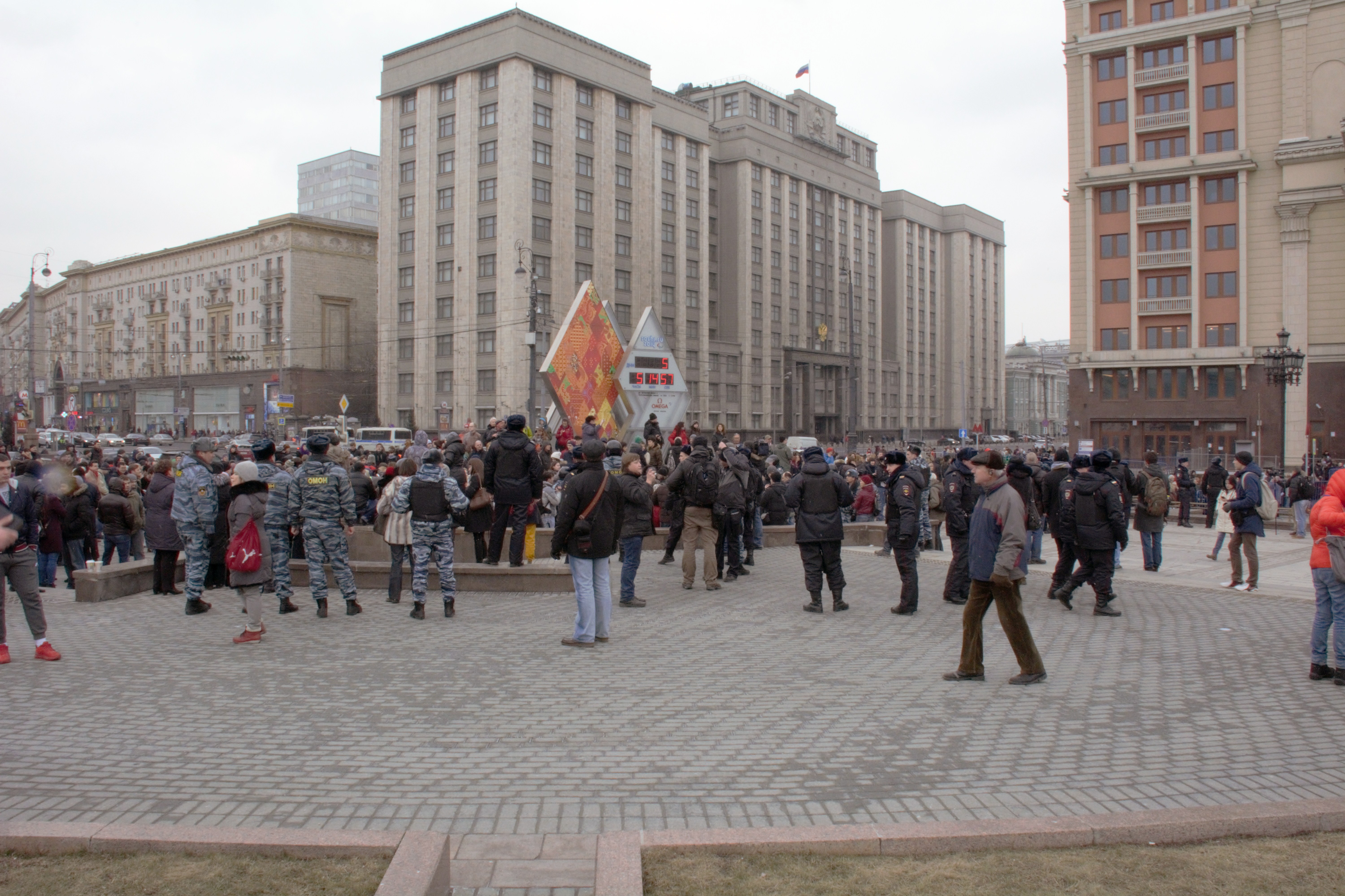 Митинг на манежной площади 1991