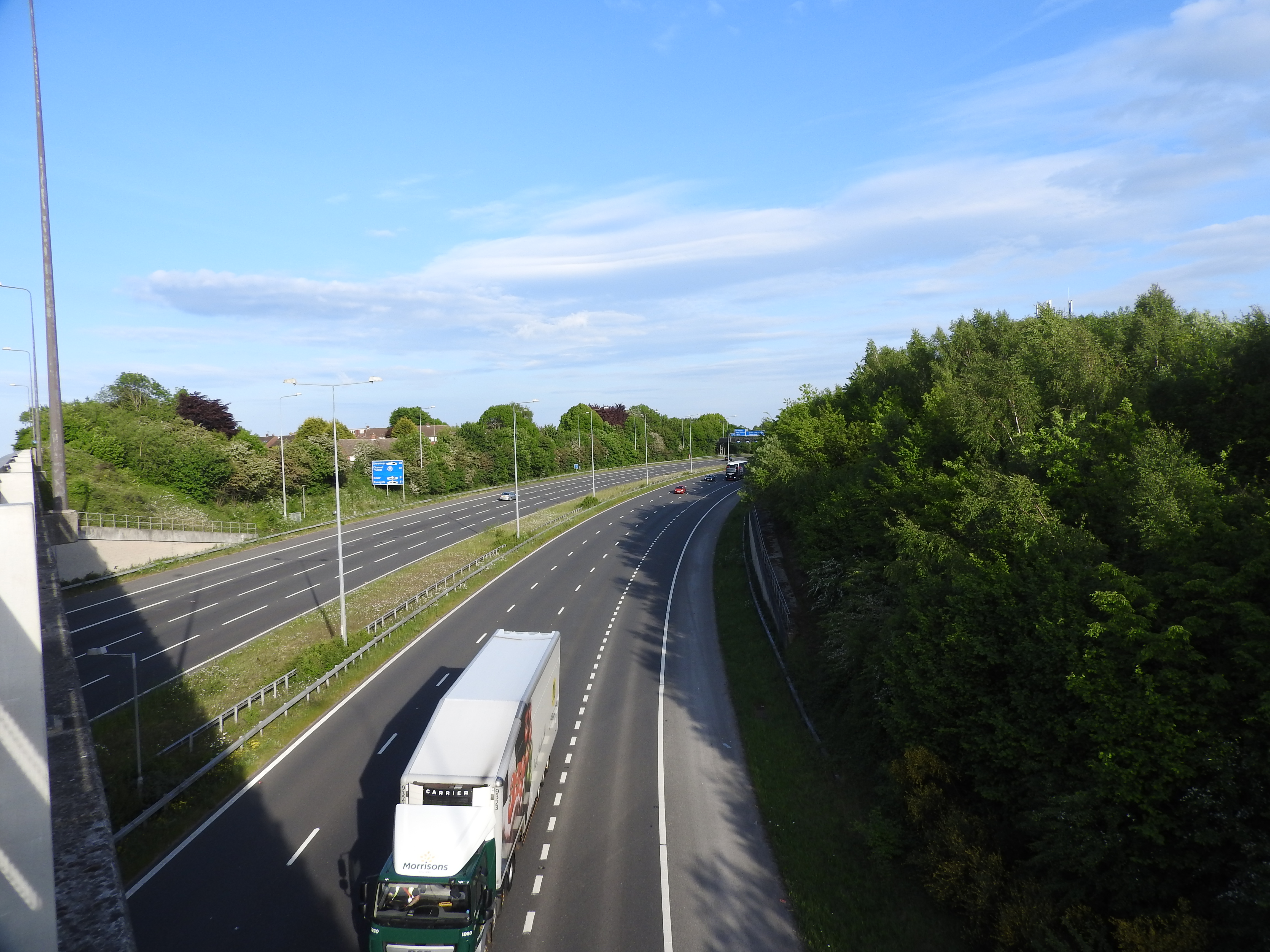 M 1 roads. England motorway.