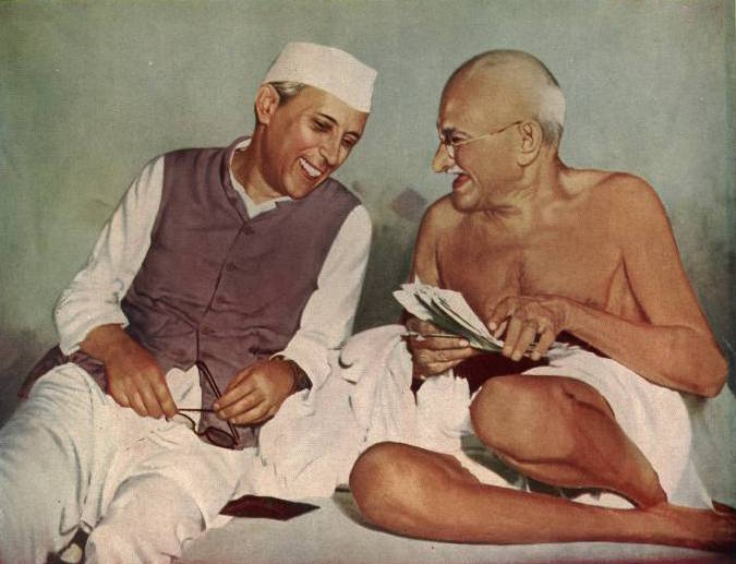 gandhiji with nehru