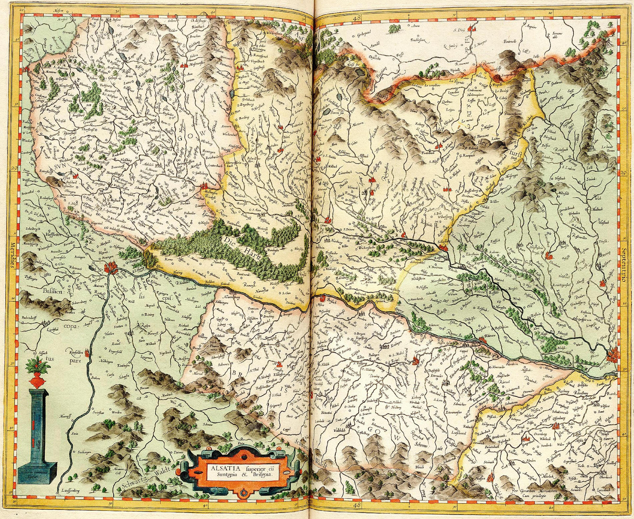 Карта меркатора 1595