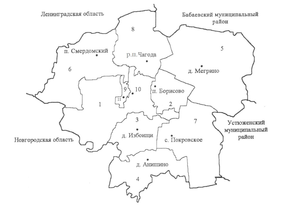 Карта устюженского района вологодской области подробная с деревнями и дорогами