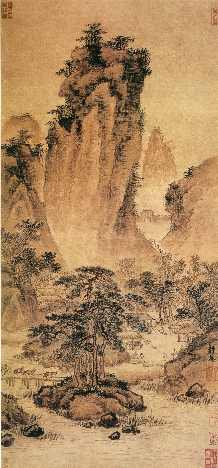 https://upload.wikimedia.org/wikipedia/commons/b/b4/Dai_Jin-Travelers_Through_Mountain_Passes.jpg