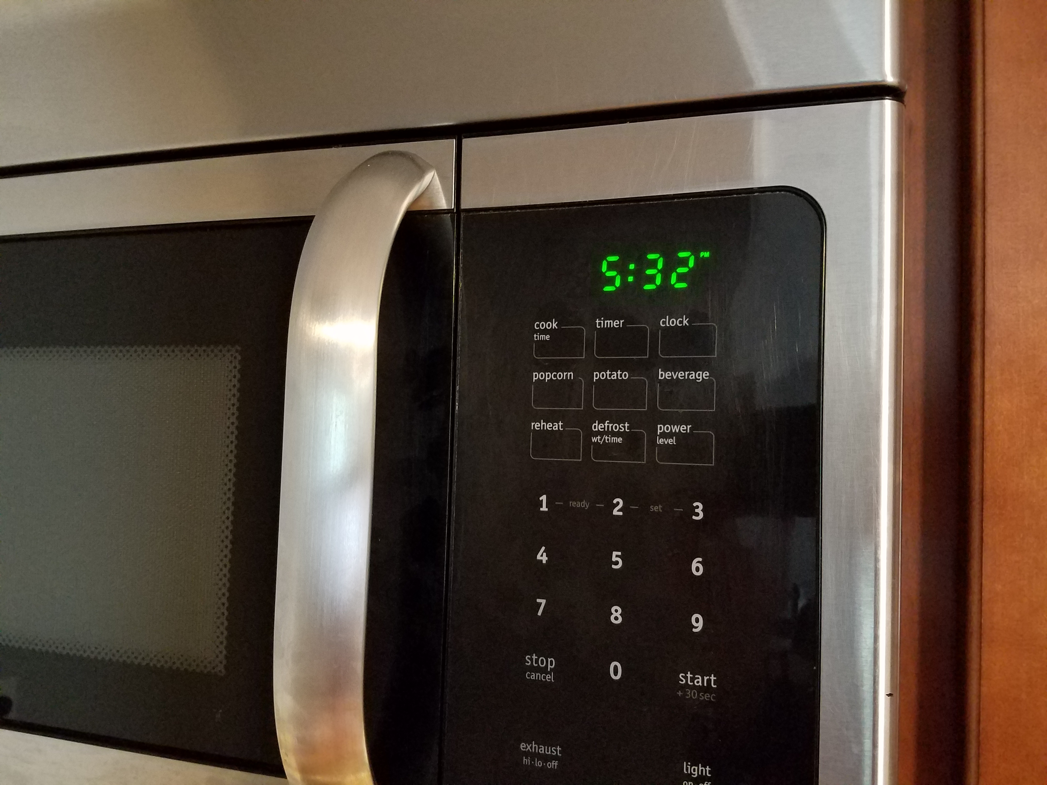 microwave clock not working