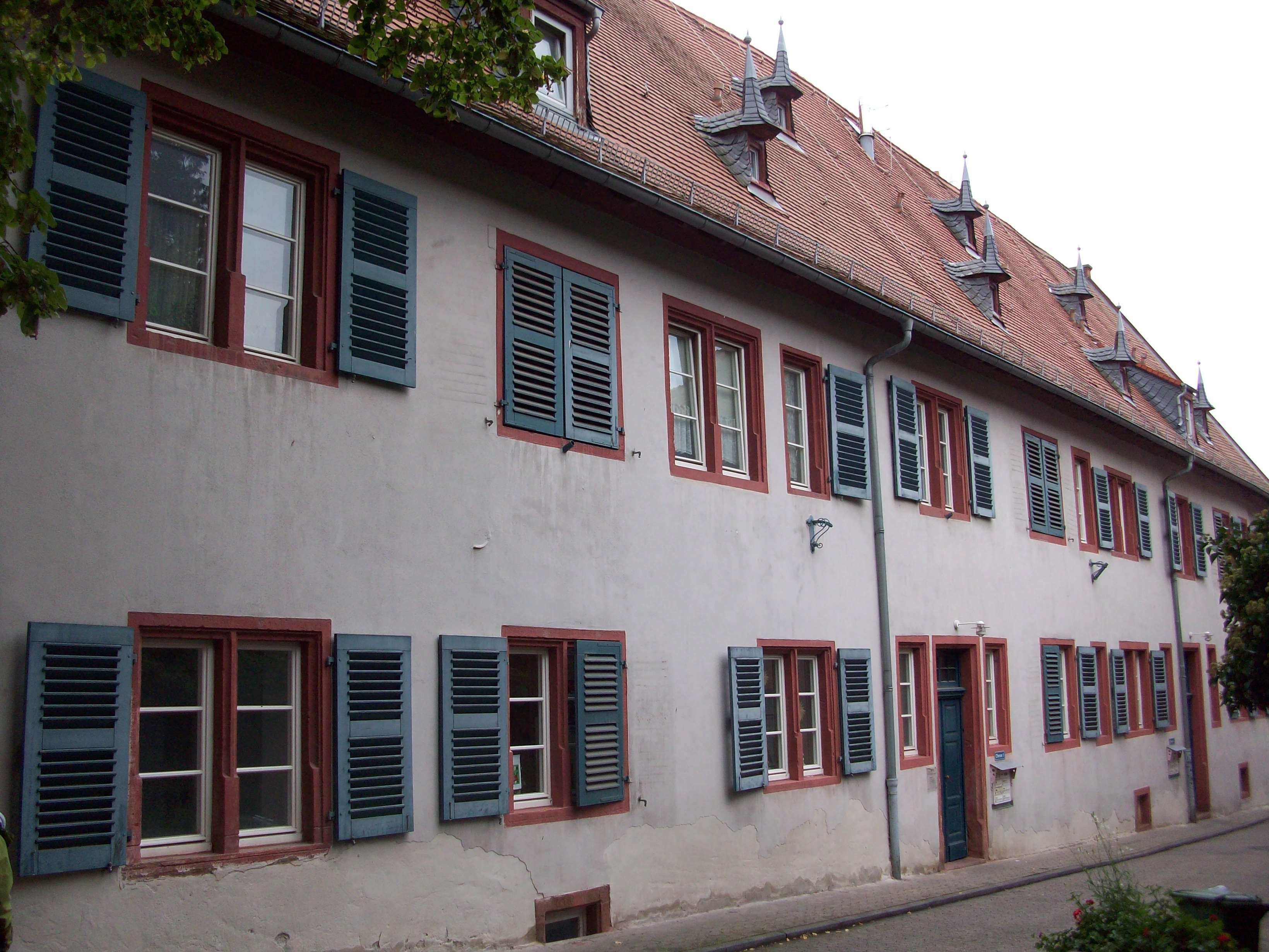 Jagdschloss Zwingenberg. Ostseite des Gebäudes