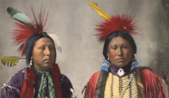 File:Kiowa Indians with ermine skins and otter clothing (cropped).jpg
