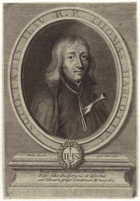 Thomas Whitbread (Thomas Harcourt), grabado a buril de [[Martin Bouché