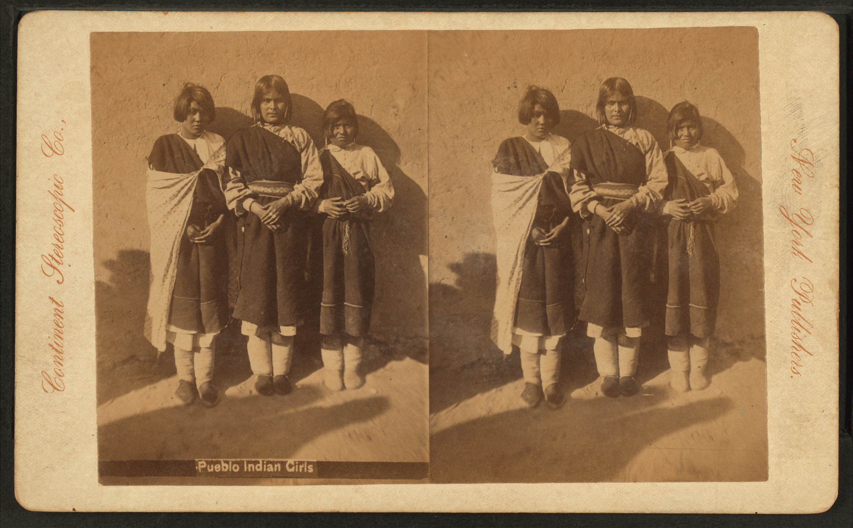 Filepueblo Indian Girls By Continent Stereoscopic Companypng 