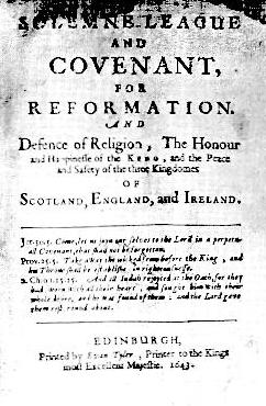 <span class="mw-page-title-main">Solemn League and Covenant</span> 1643 agreement between Scottish Covenanters and English Parliamentarians