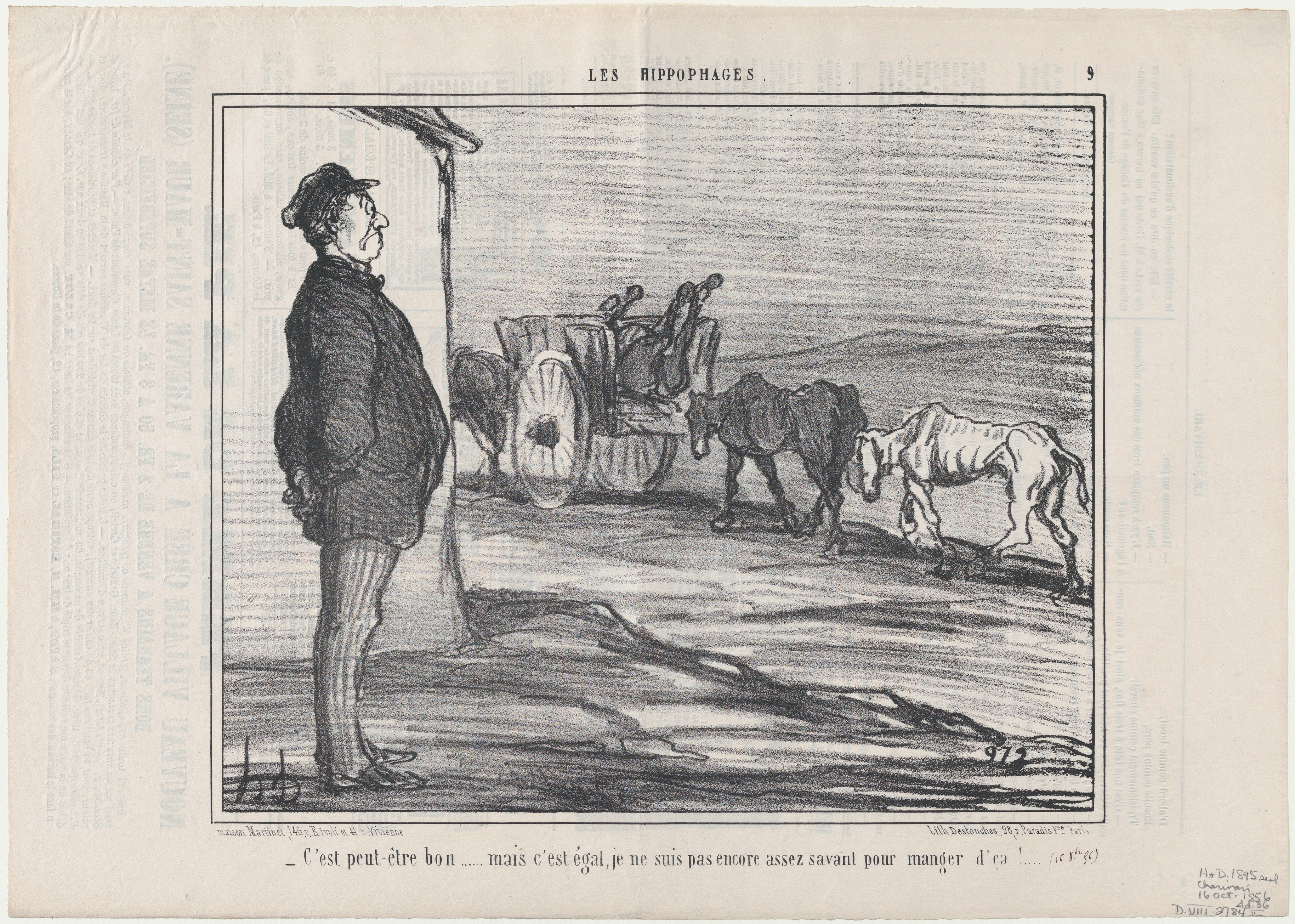 File C Est Peut Etre Bon Mais C Est Egal From Les Hippophages Published In Le Charivari October 23 1856 Met Dp Jpg Wikimedia Commons