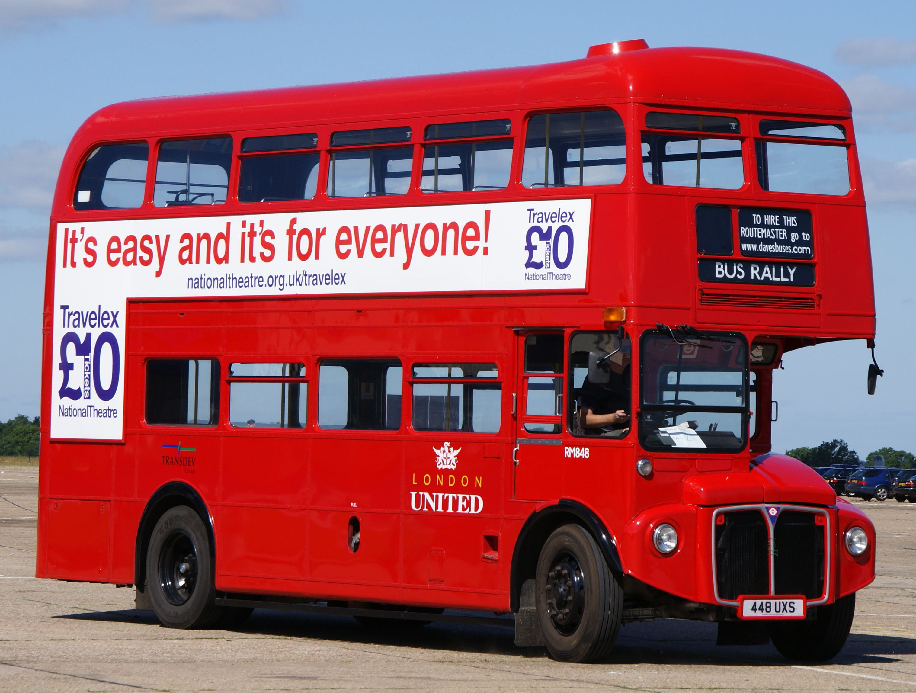 Dave's Buses London United Routemaster bus RM848 (448 UXS), 2010 North...