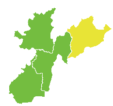 נפת חאצביא (מסומן בצהוב)