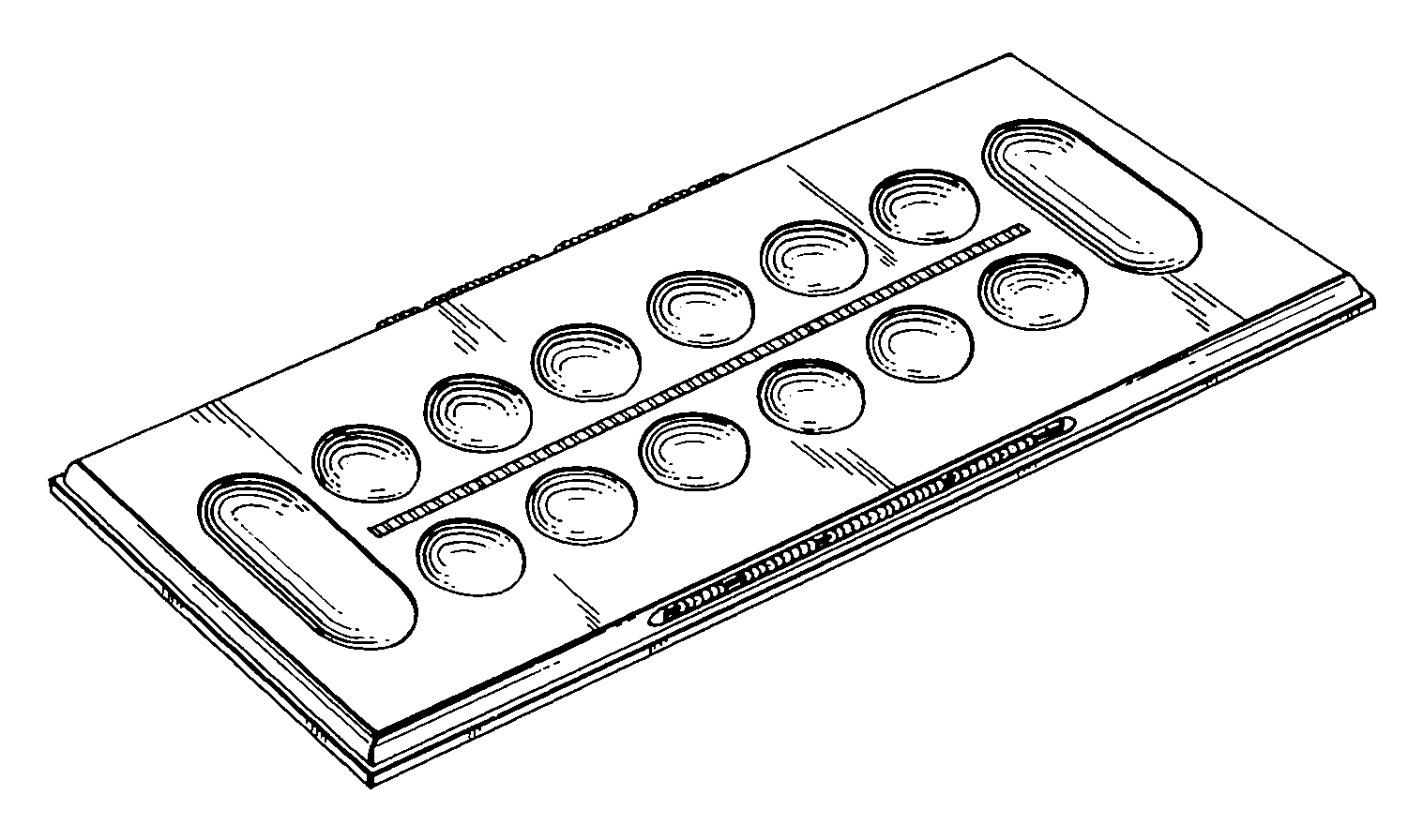 Файл:Kalah game board from US patent D165634 (1952-01-08)-2.png — Википедия