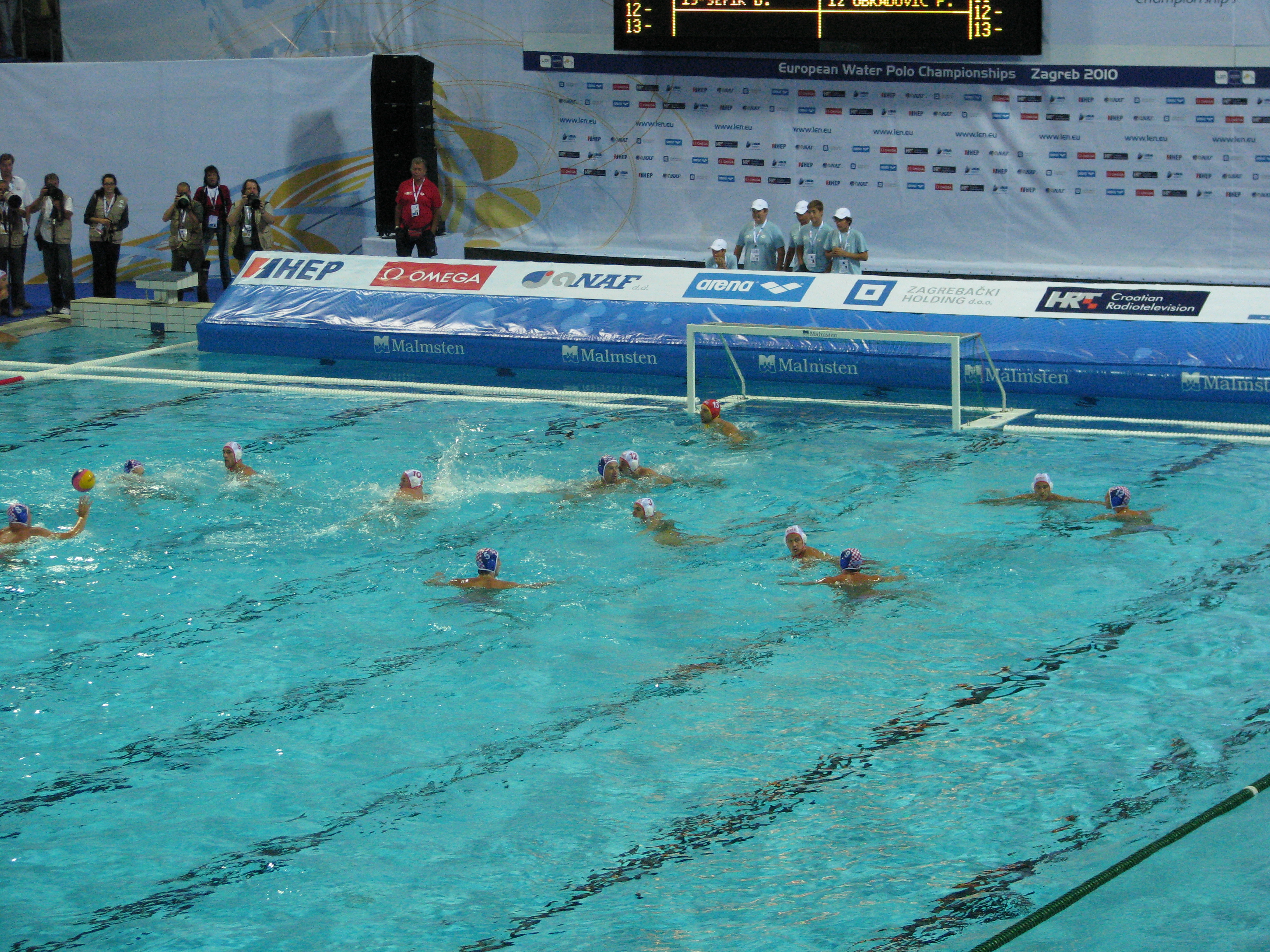 MNEvsCRO 2010 Mens European Water Polo Championship 2 