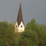 Church tower in Ruhstorf