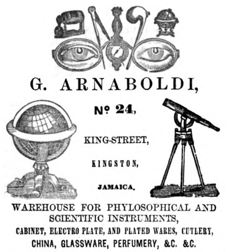 File:1852 Arnaboldi advert Kingston Jamaica.png