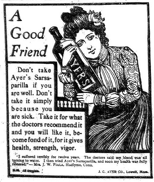 File:Ayer's Sarsaparilla Ad.jpg