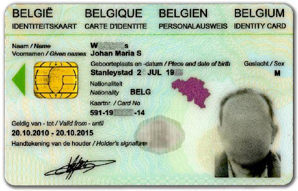 Carte D'identité Belge - Wikipédia, PDF, Document d'identité