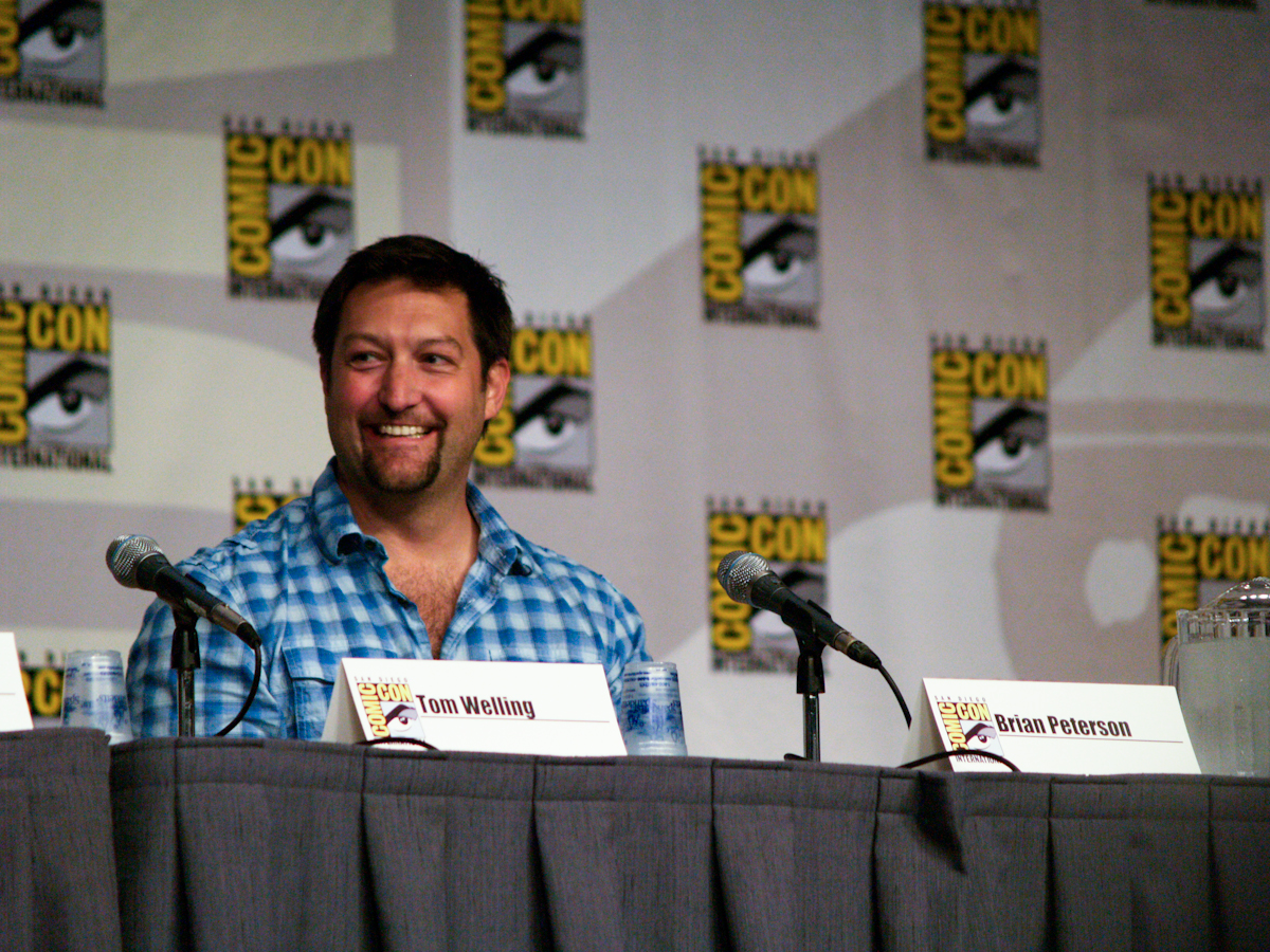 Peterson at 2010 ''[[Smallville]]'' [[Comic-Con]] panel