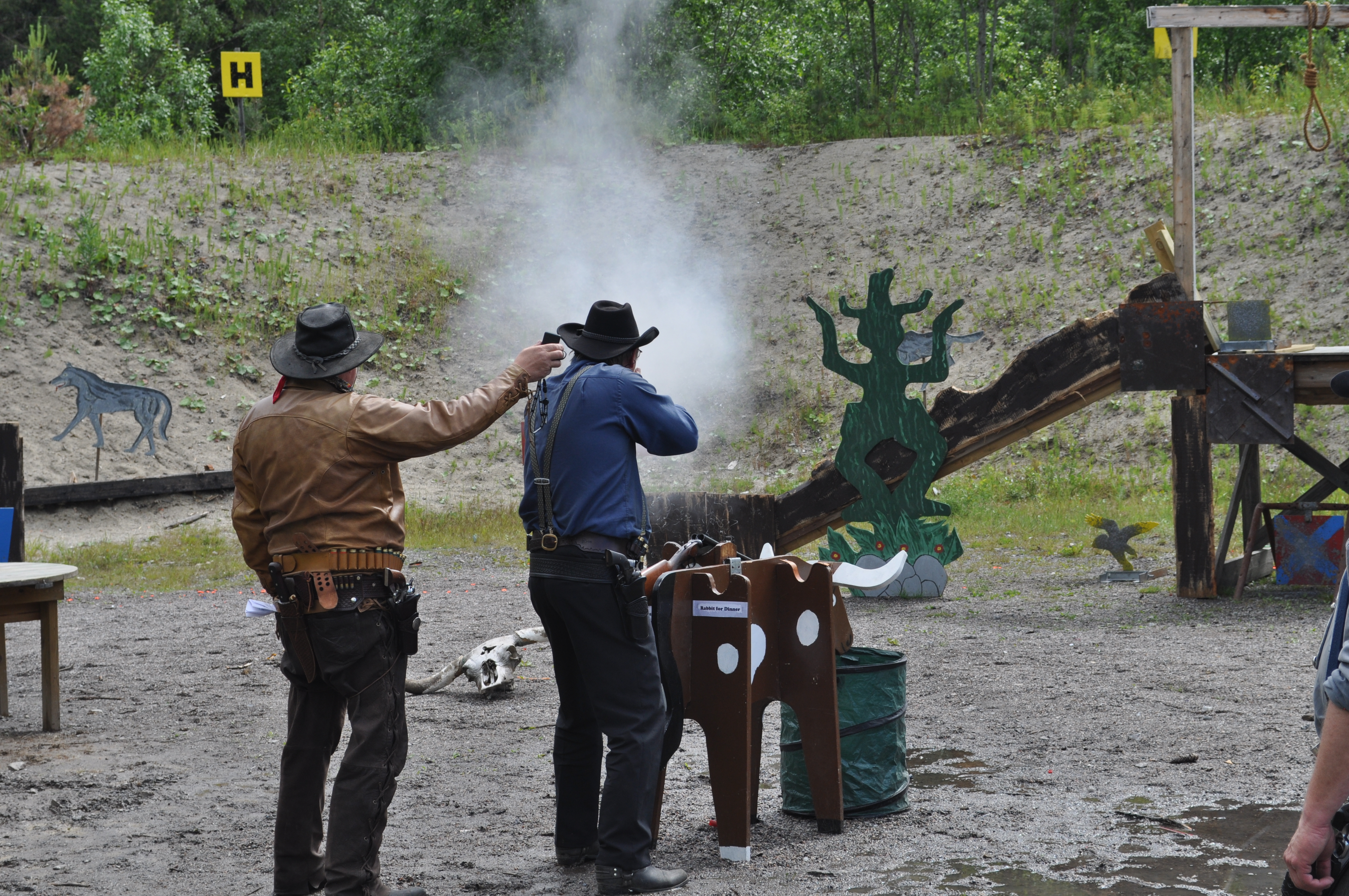 cowboy shooting rifle