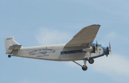 Restored 1929 Ford 4-AT-E Trimotor "NC8407" owned by the Experimental Aircraft Association (EAA) and painted in the colors of Eastern Air Transport