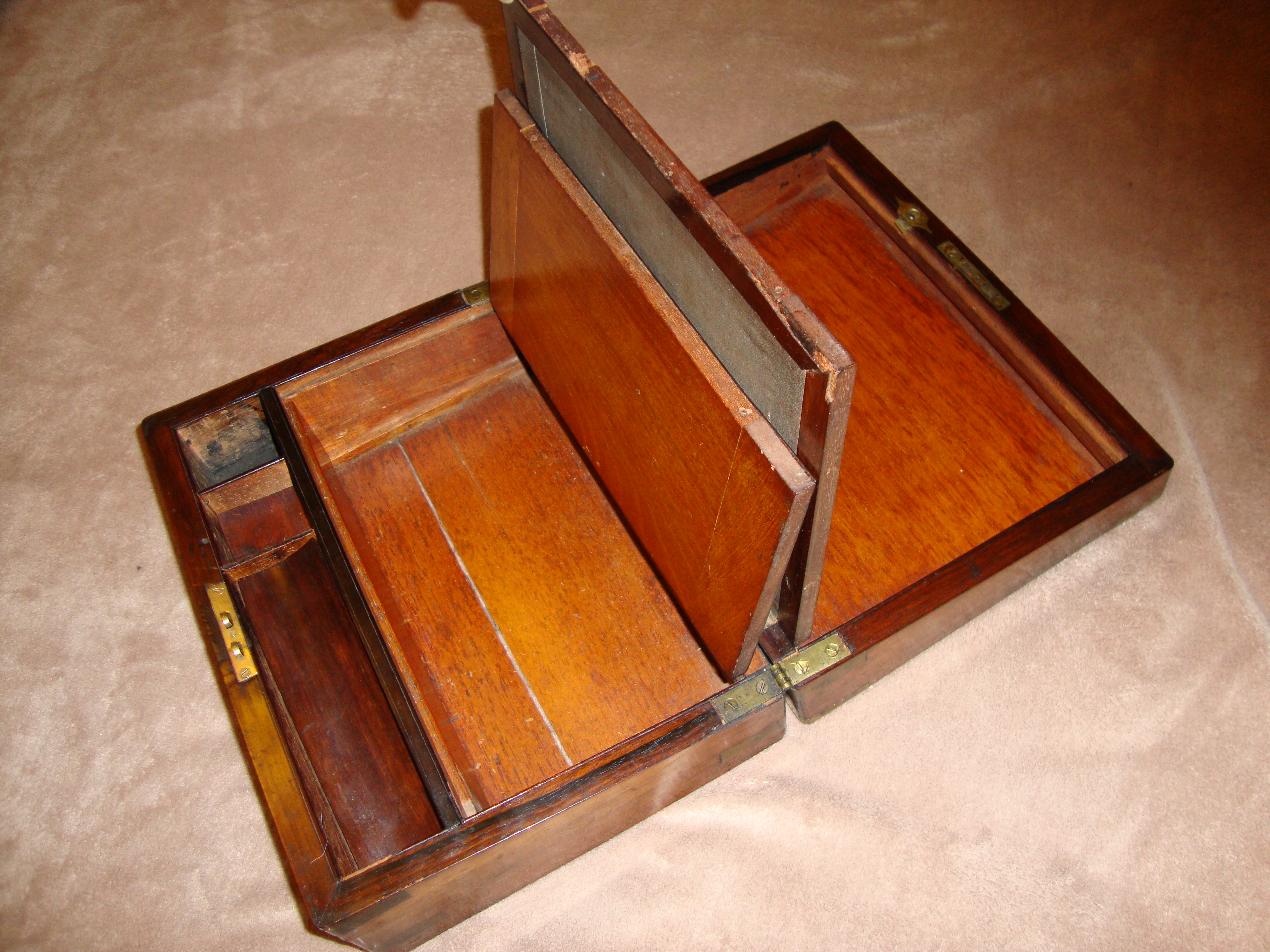 File:Interior of antique wooden lap desk.JPG - Wikimedia ...