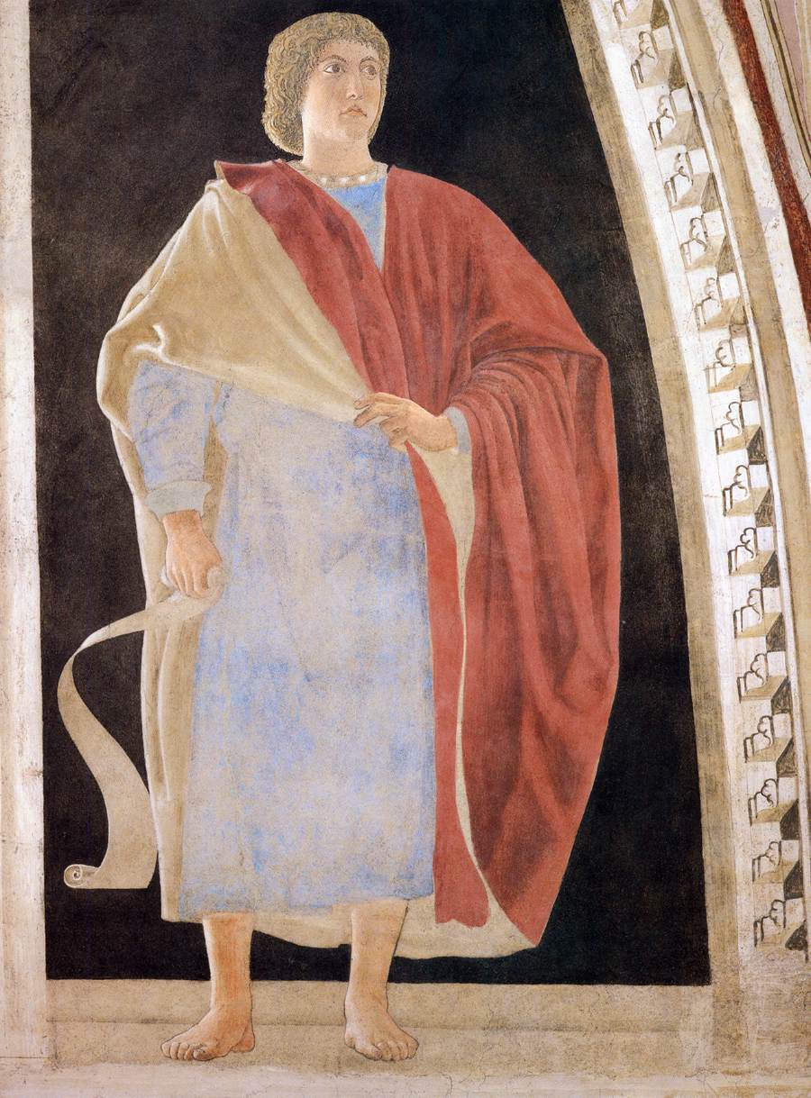 Piero della Francesca, Profeta Geremia, 1458-1466, affresco, basilica di San Francesco, Arezzo