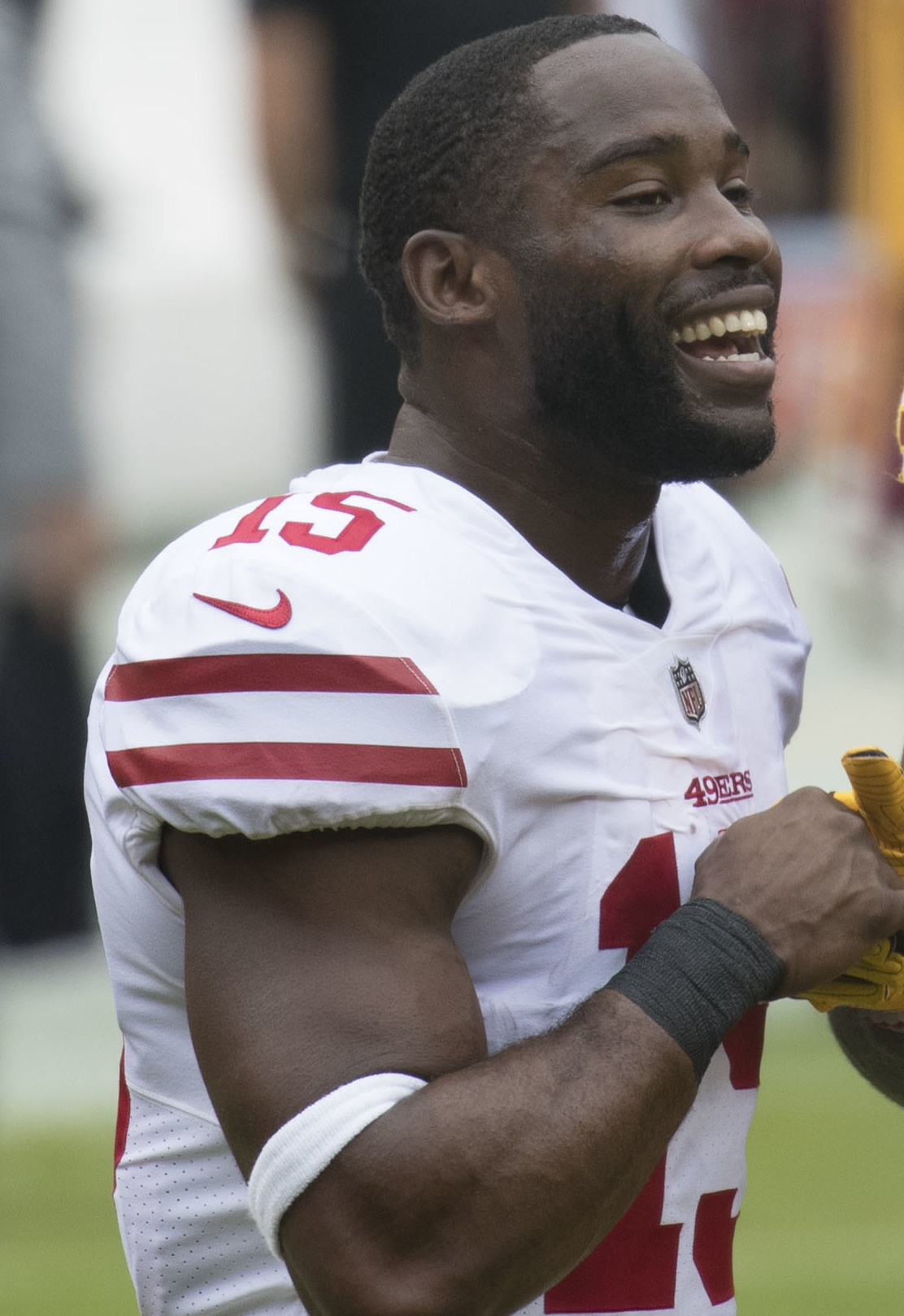 Garçon with the 49ers in 2017