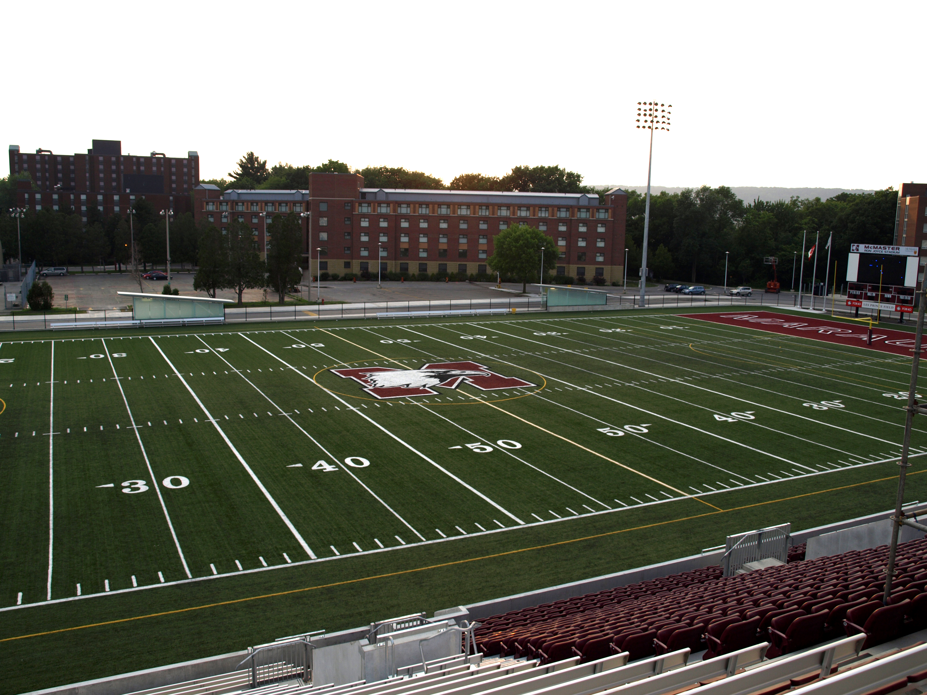 McMaster University's football field