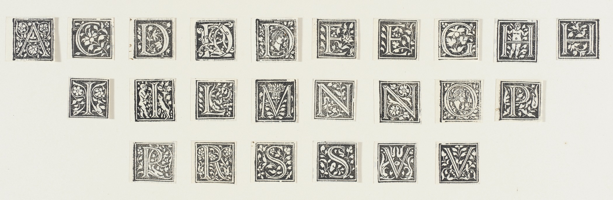 File Twenty Four Ornamental Letters A C D E G H I L M N O P R S V Lacma 53 31 2 7a X Jpg Wikimedia Commons