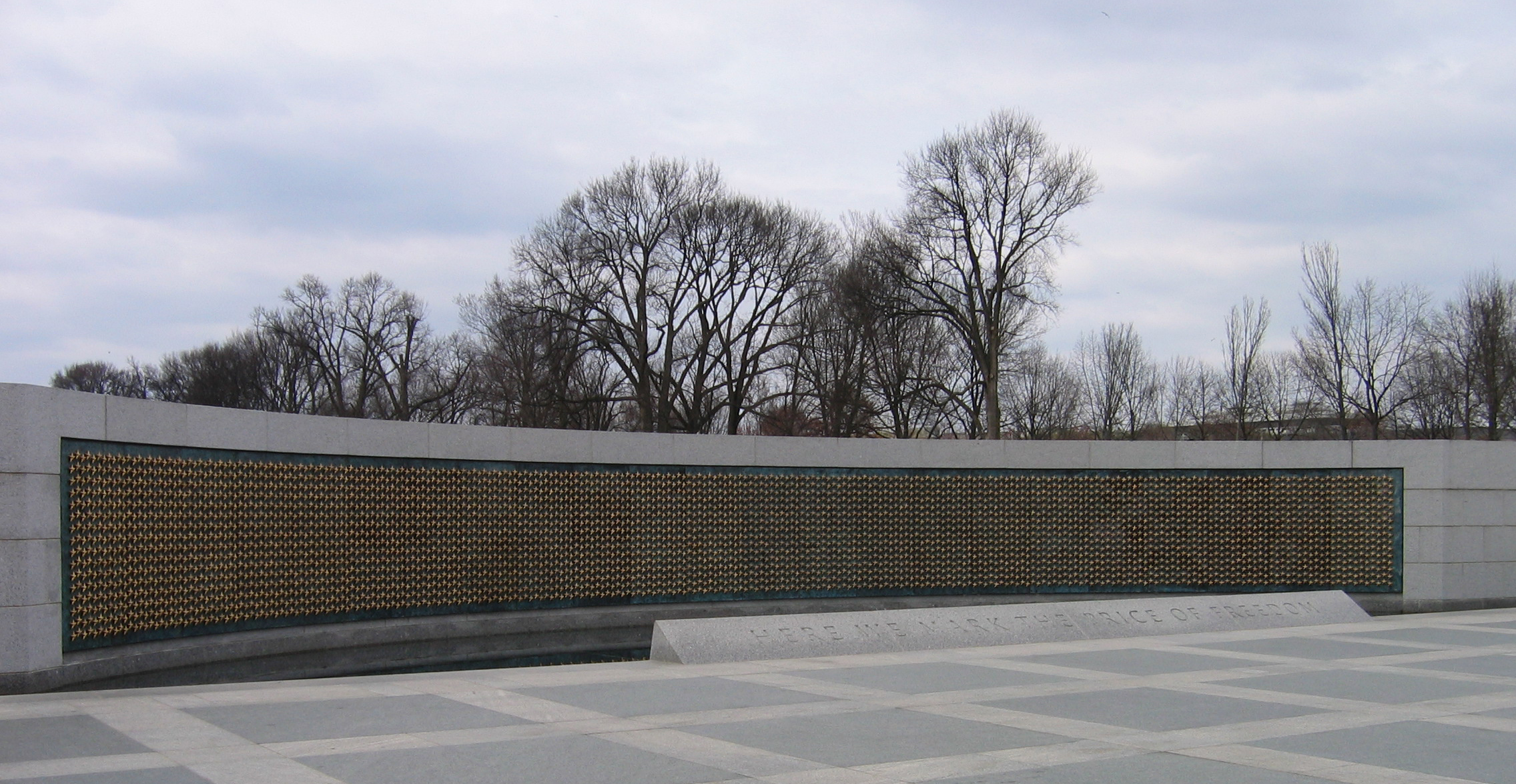 File Wwii Memorial Stars March 2006 Jpg Wikimedia Commons