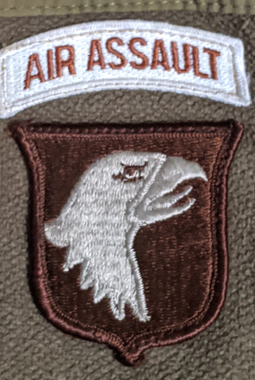 4-101 Aviation 101st Airborne AASLT HCI Helmet patch B4