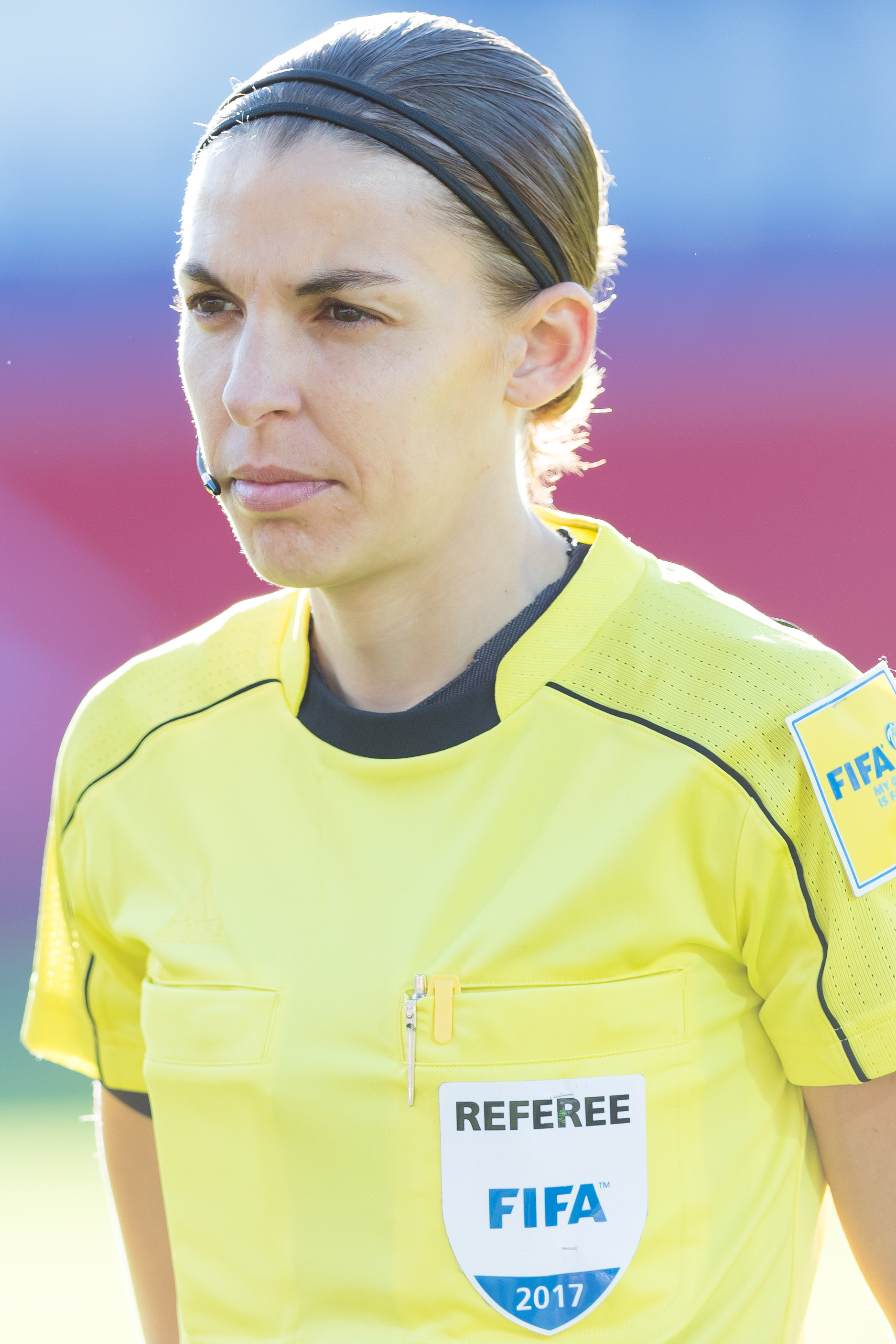 Stephanie Frappart makes history as first female referee for match