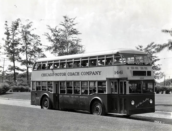 File:72 Pass. Double Deck Coach - 1936. (Chicago Motor Coach Comp - (3592634391).jpg