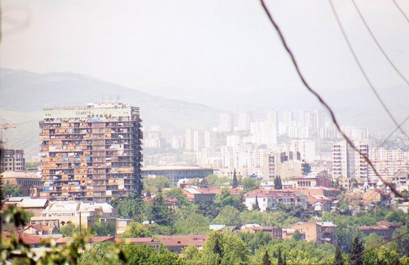 File:Downtown Tbilisi, Georgia, in the forefront Hotel Iveria, May 2002.jpg