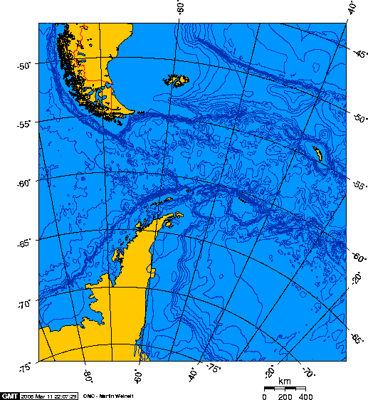 drake passage map