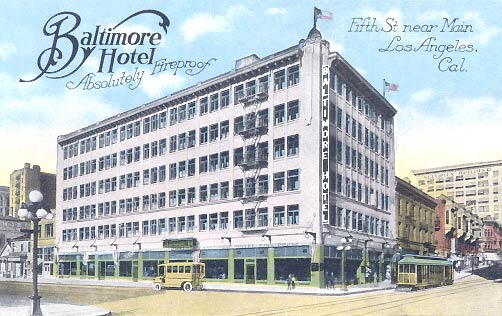 File:Los Angeles St at Fifth SW corner Baltimore Hotel c 1910.jpg
