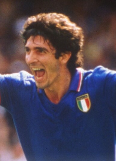 Rossi with [[Italy national football team|Italy]] at the [[1982 FIFA World Cup]]