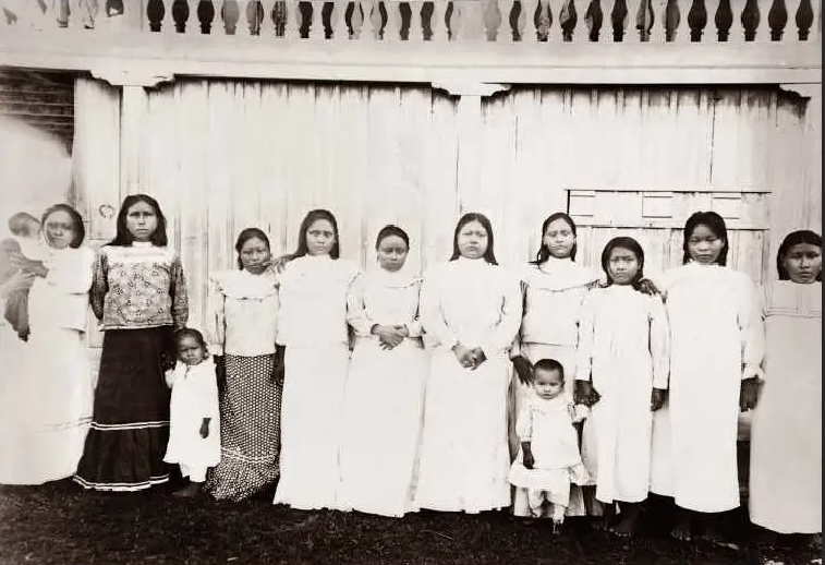 File:Photograph of the concubines of the Peruvian Amazon Company at La Chorrera, 1912.jpg