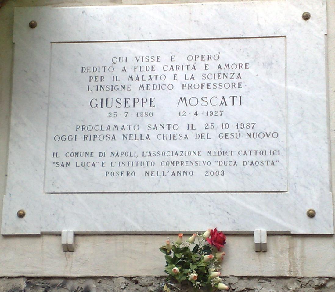 Moscati - ❤ Dans la MALADIE : UN SAINT À DÉCOUVRIR : Giuseppe (Joseph) Moscati  (Fêté le 12 avril) ❤ TargaMoscati